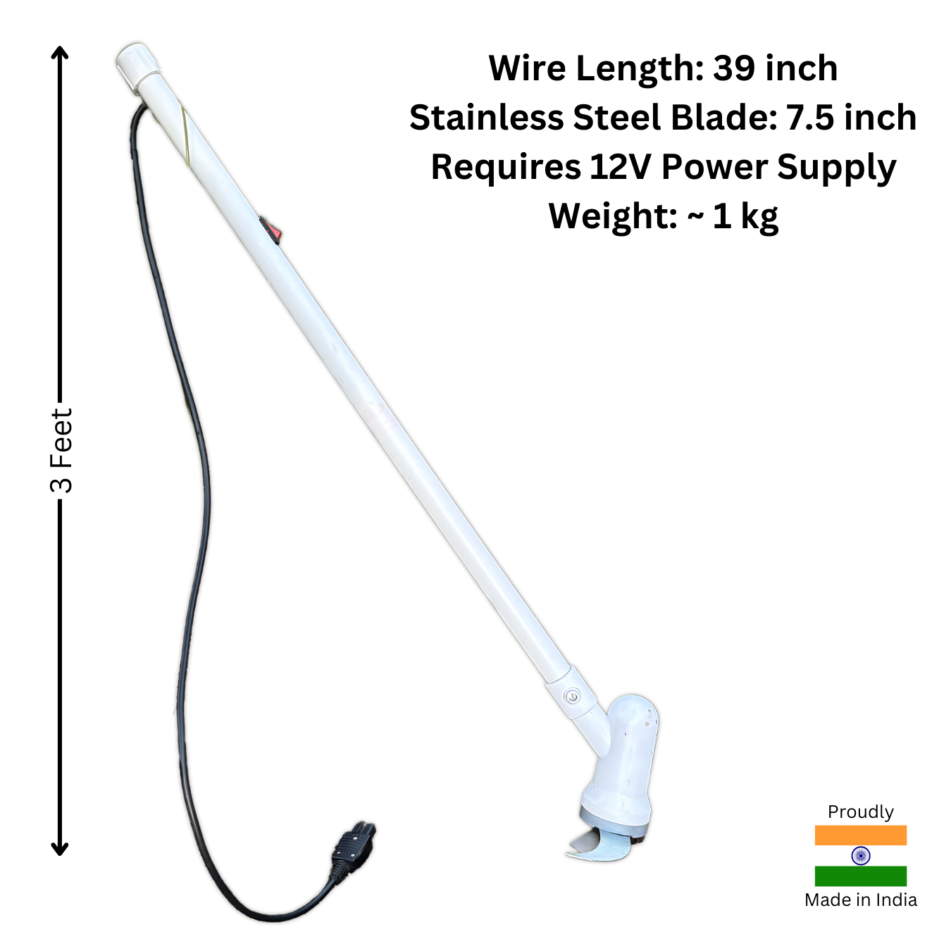 Portable Electric Grass Cutter for Cutting Weeds, Shrubs, Grass, etc