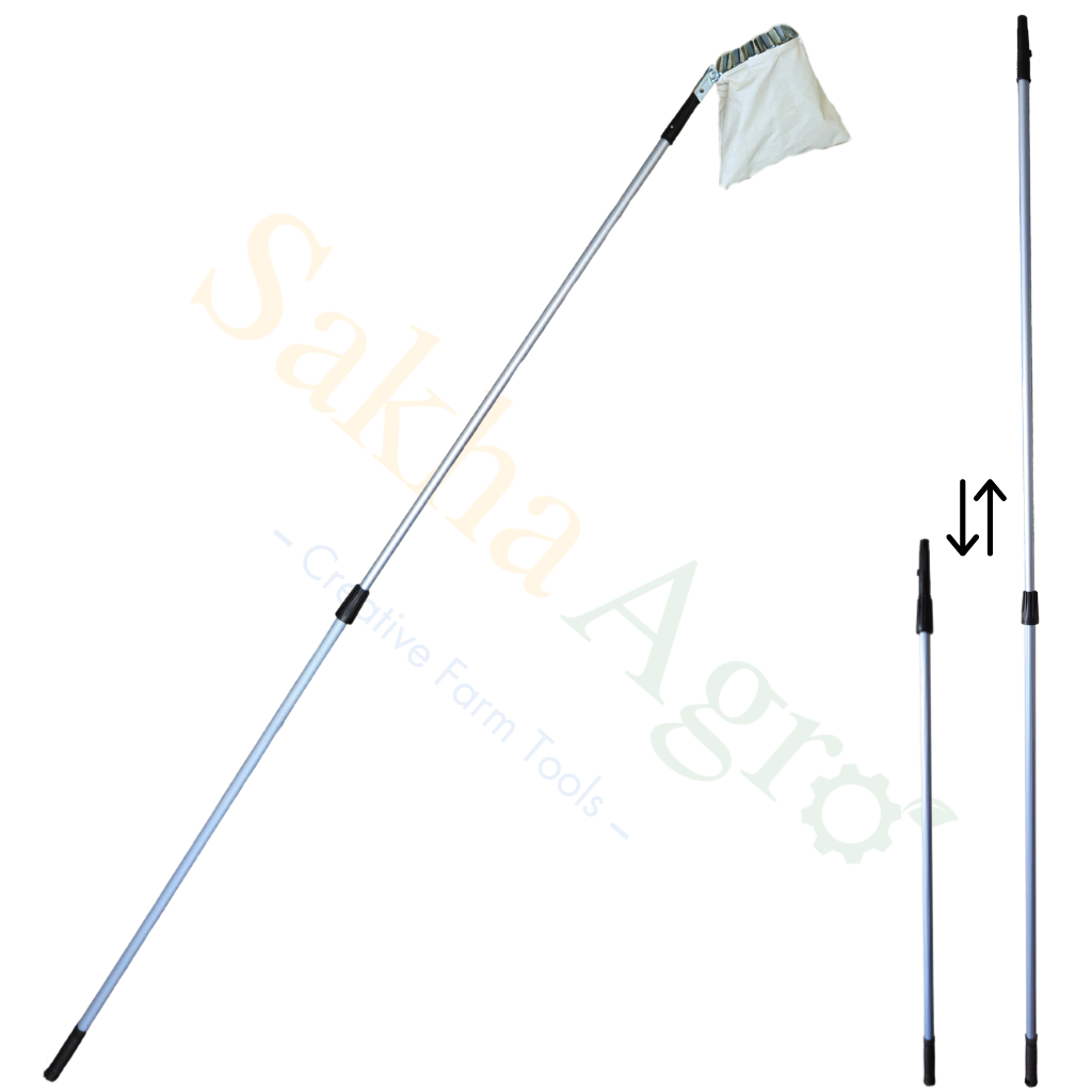 Sakha Fruit Picker Head Basket for Picking & Gathering Fruits Like Mango, Guava, Pear, Apple, Orange, etc.